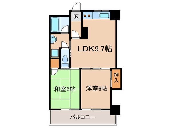 アークハイツ大濠の物件間取画像